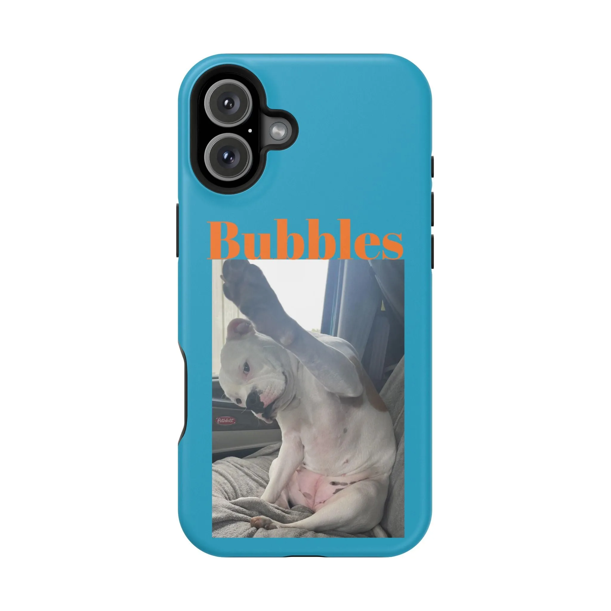 Magnetic Tough Cases Blue with Bubbles the Bulldog