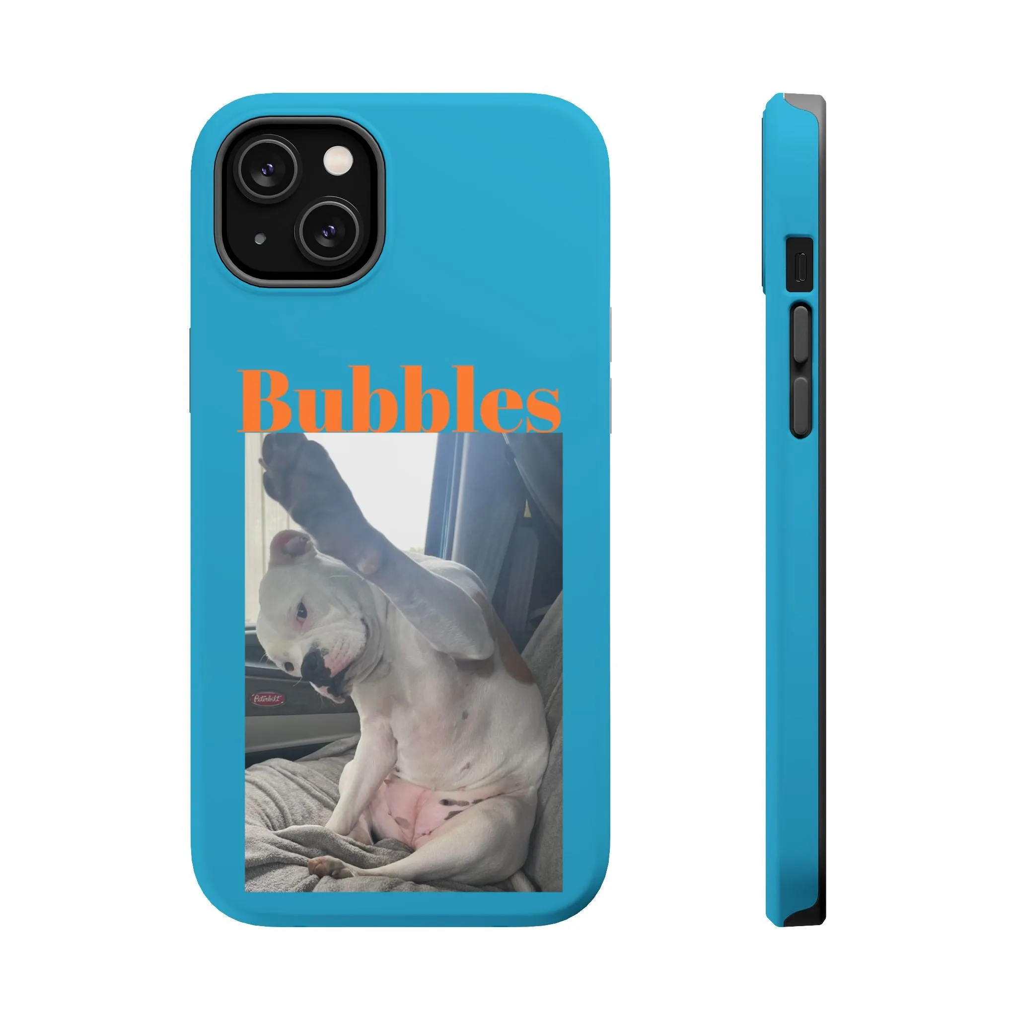 Magnetic Tough Cases Blue with Bubbles the Bulldog