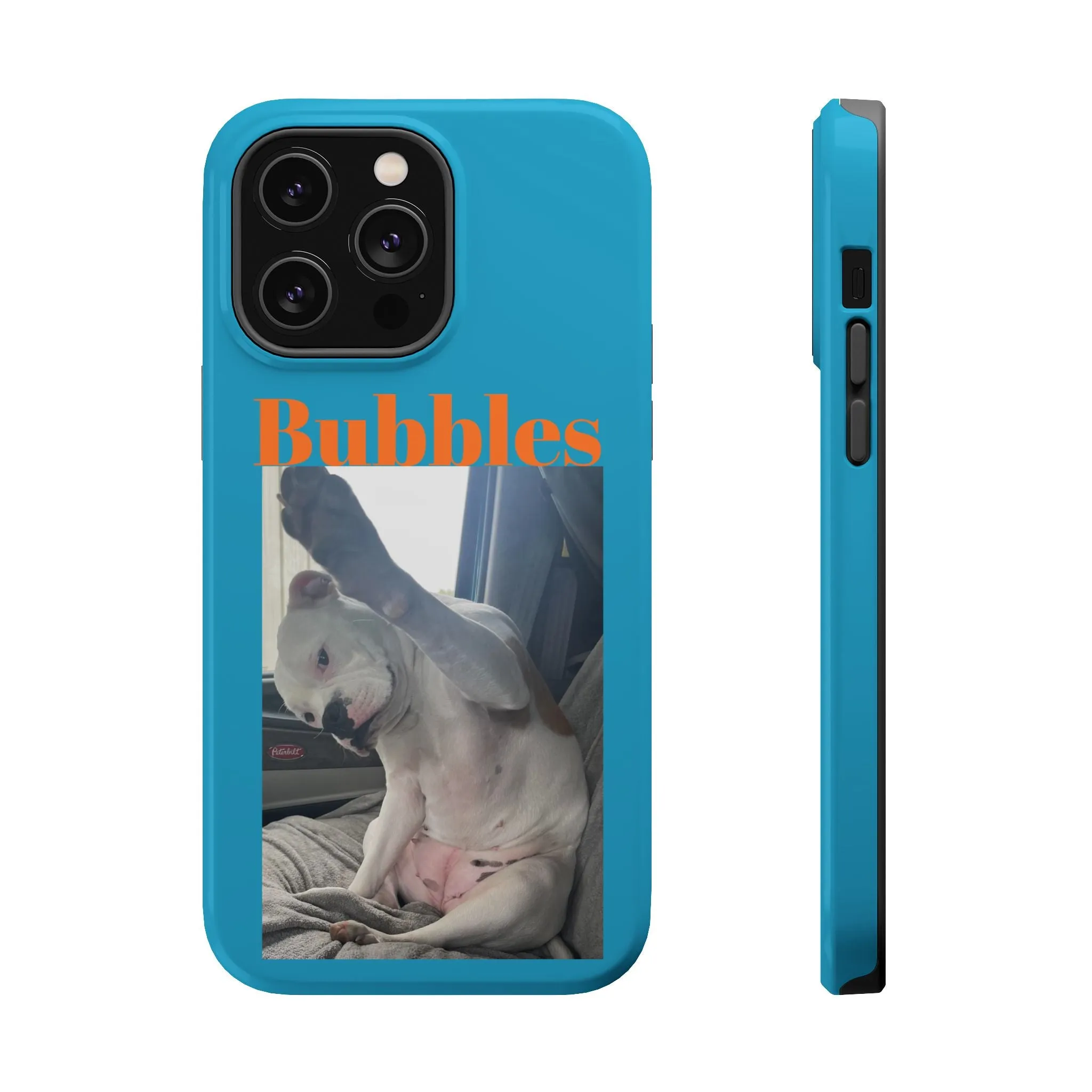 Magnetic Tough Cases Blue with Bubbles the Bulldog