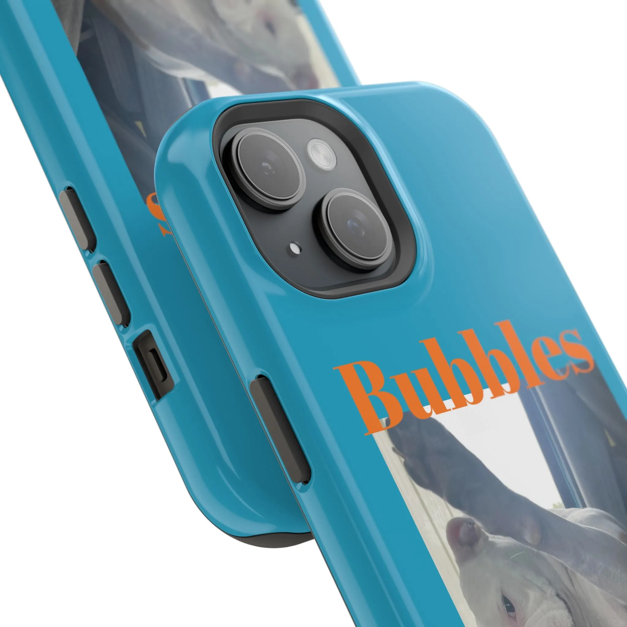 Magnetic Tough Cases Blue with Bubbles the Bulldog