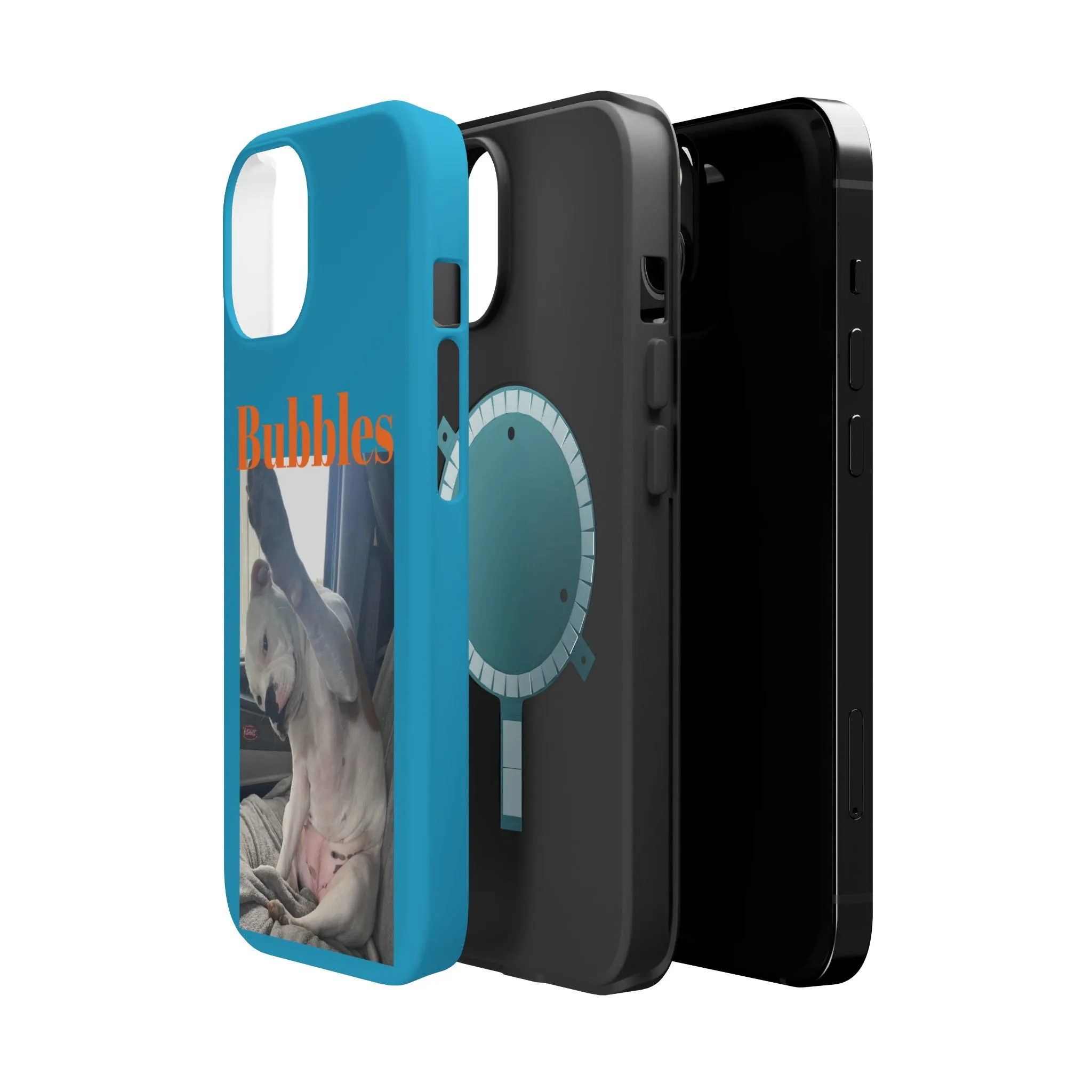 Magnetic Tough Cases Blue with Bubbles the Bulldog