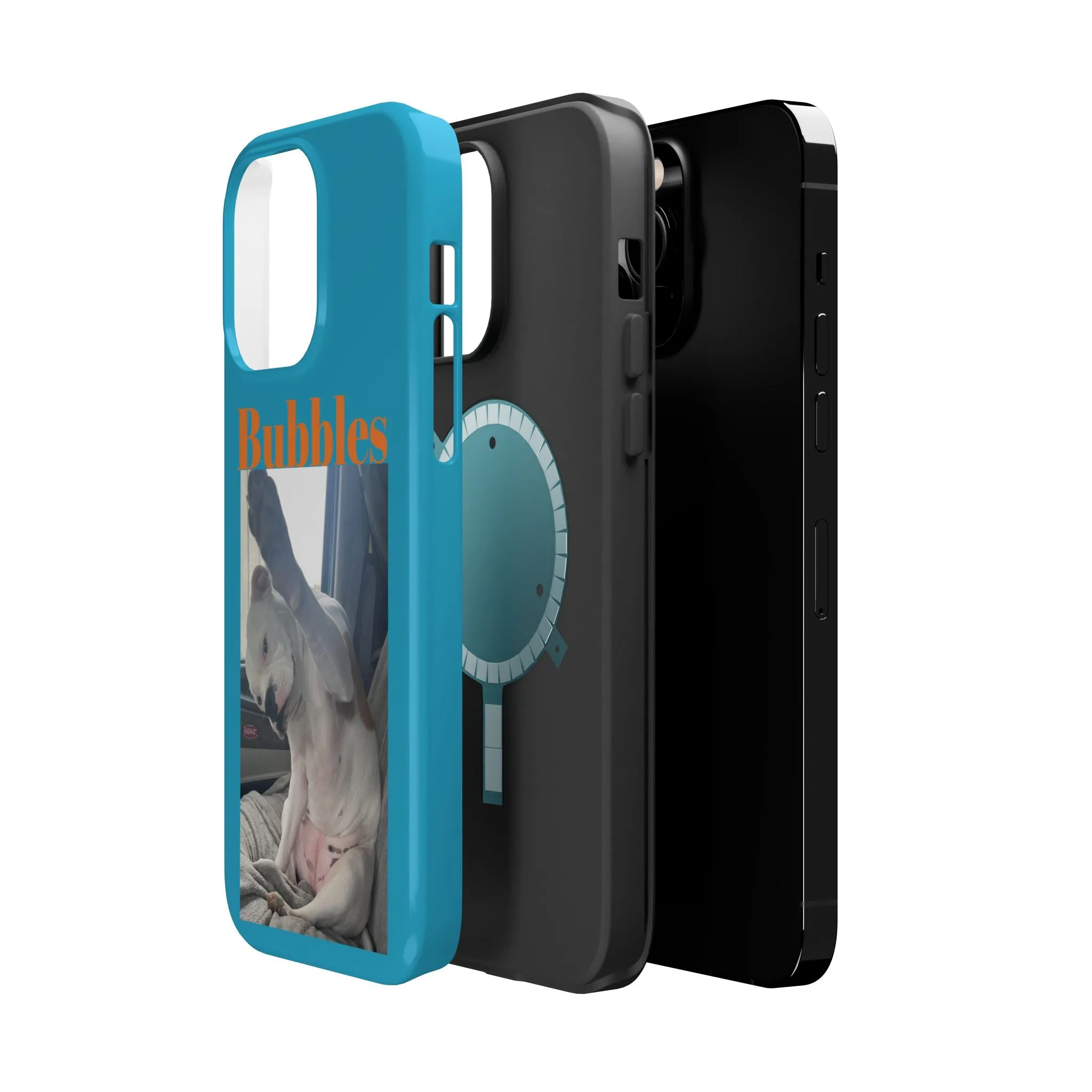 Magnetic Tough Cases Blue with Bubbles the Bulldog