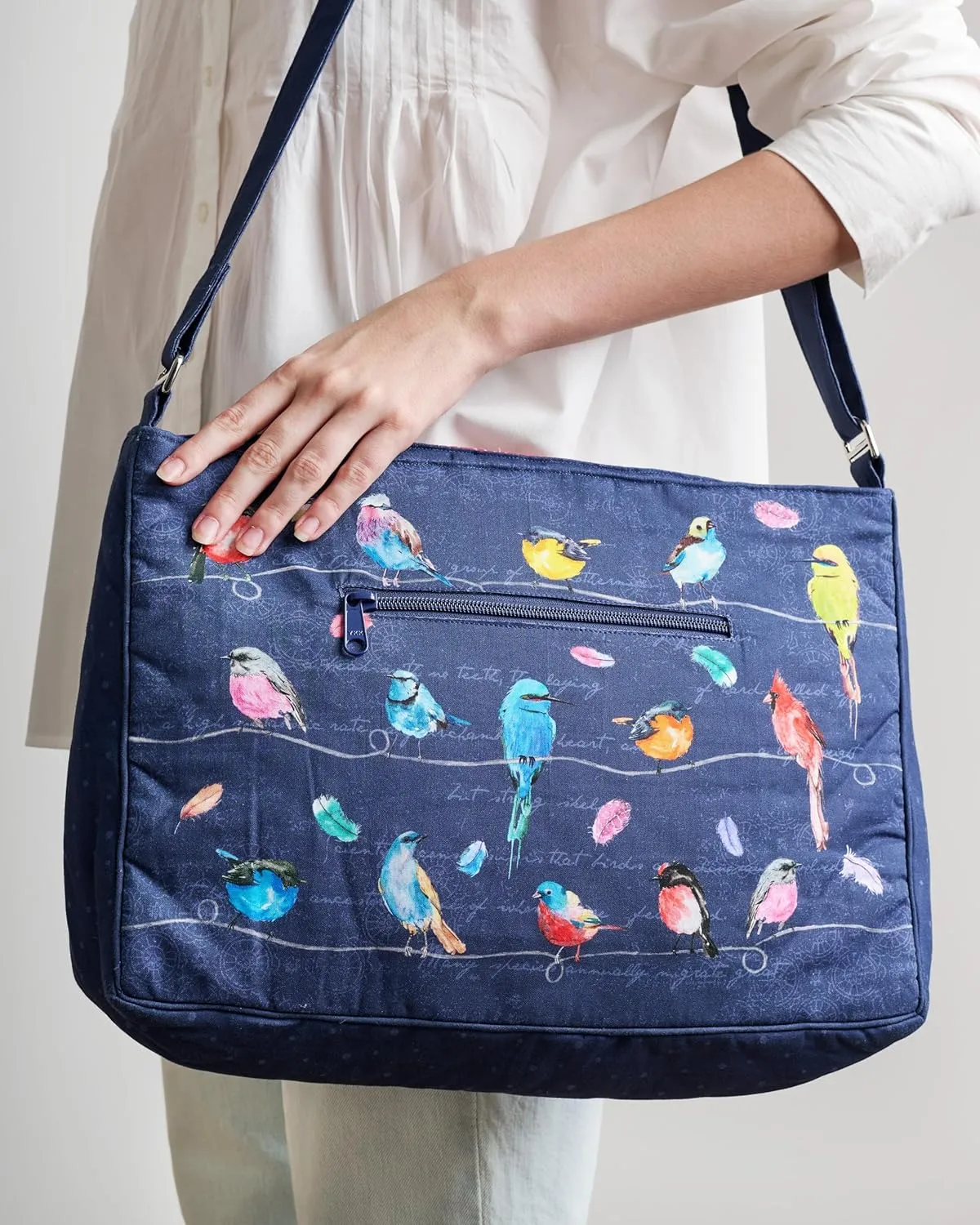 Maison d' Hermine Hand Bags for Women Cotton Shoulder Bag for Shopping Travel Everyday Use Cross Body Tote purse Sling Bag