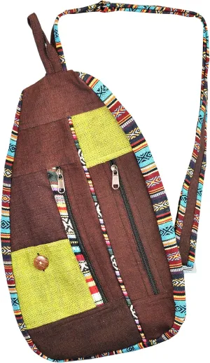 Mandala Crafts Boho Sling Bag for Women Crossbody Purse – Bohemian One Strap Backpack – Hippie Boho Backpack for Men Daypack