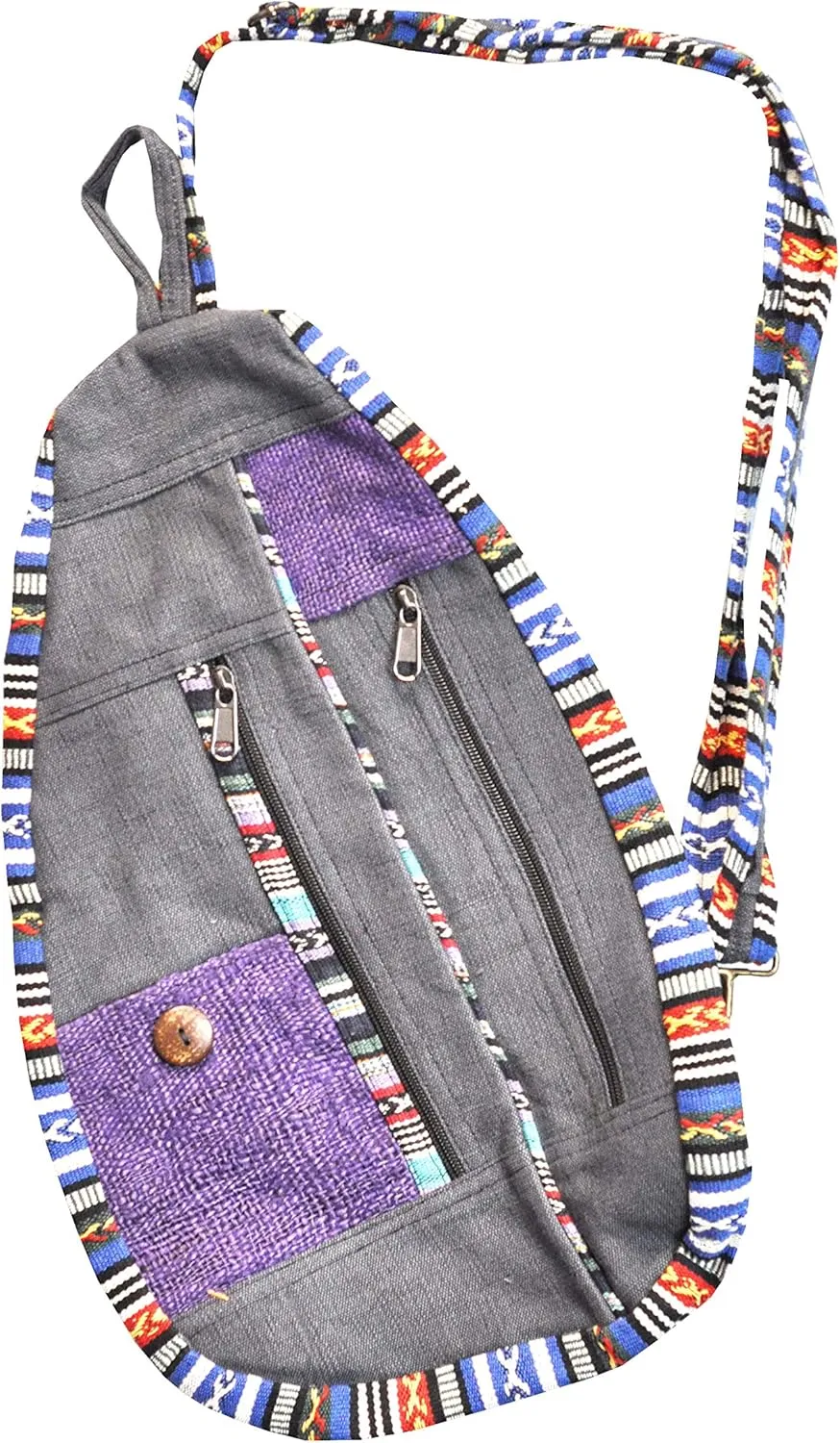 Mandala Crafts Boho Sling Bag for Women Crossbody Purse – Bohemian One Strap Backpack – Hippie Boho Backpack for Men Daypack