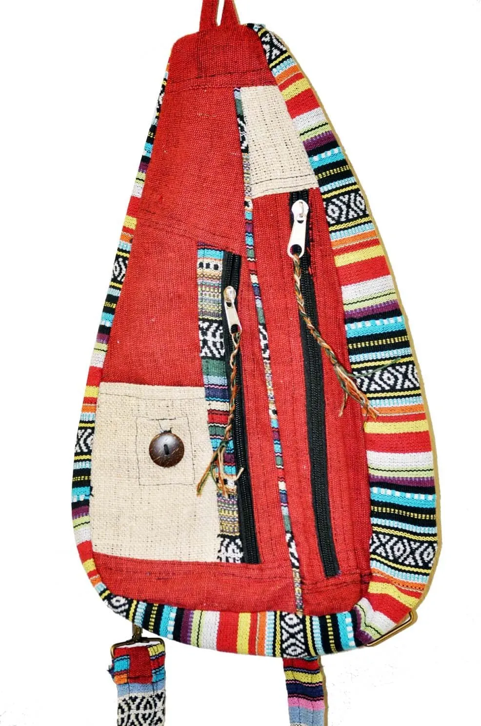 Mandala Crafts Boho Sling Bag for Women Crossbody Purse – Bohemian One Strap Backpack – Hippie Boho Backpack for Men Daypack