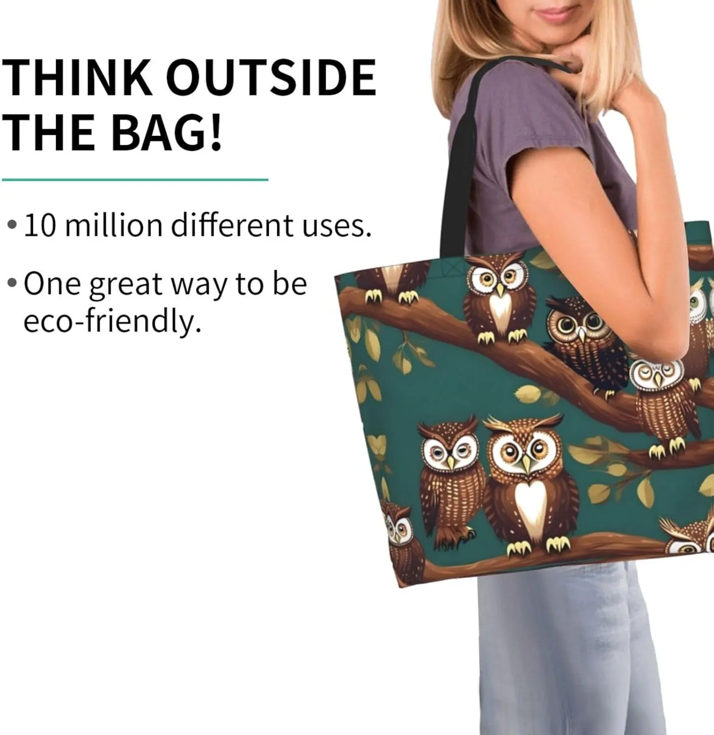 Many Purple Flowers Women Tote Bag,Casual Tote'S Handbag Big Capacity Shoulder Bag Crossbody Bag