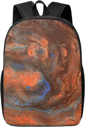 Marble Texture Backpack, 17 Inch Travel Business Laptop Backpack For Women Men