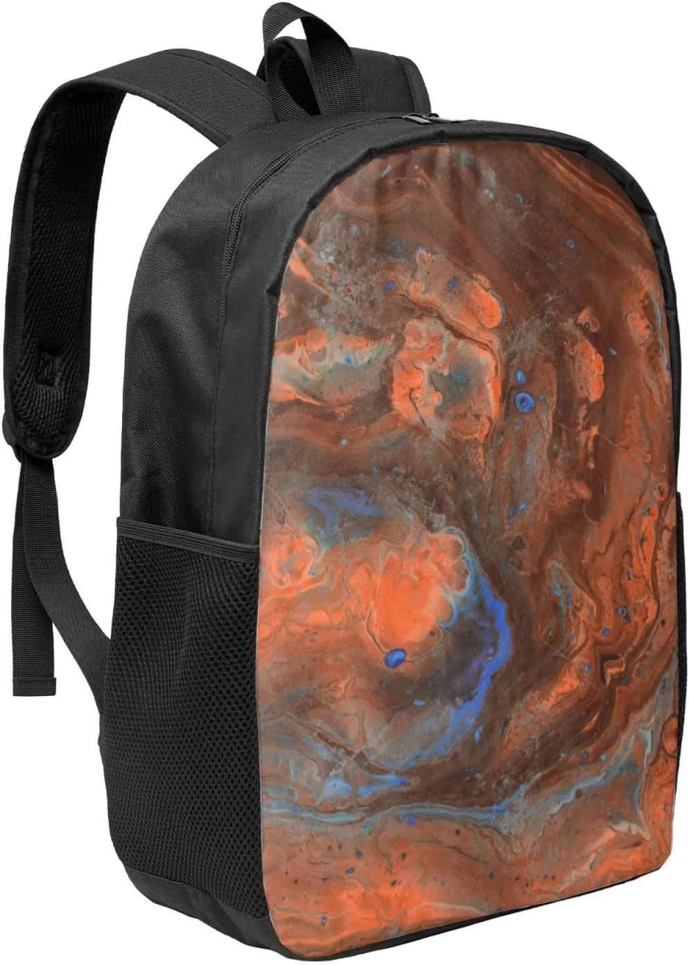 Marble Texture Backpack, 17 Inch Travel Business Laptop Backpack For Women Men