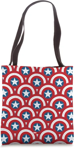 Marvel Captain America 4: Brave New World Shield Pattern Tote Bag