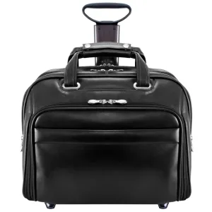 McKlein USA Midway 15.6" Leather Detachable Wheeled Laptop Briefcase Black One Size U2
