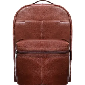 McKleinUSA 15IN LEATHER LAPTOP BACKPACK PARKER BROWN (88554)