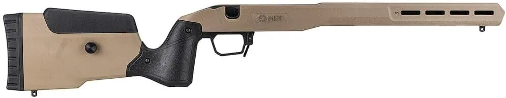 MDT Field Stock for Remington 700 SA RH, FDE, Adjustable Cheek Riser, Modern Sporting Rifle, AICS Magazine Compatible (105825-FDE)