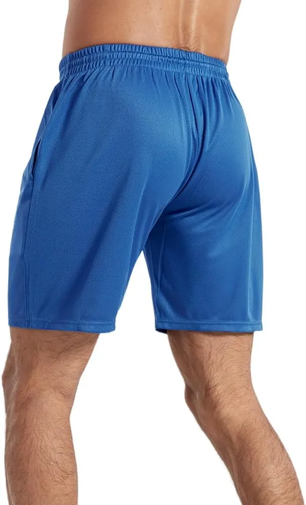 Men's 5" Inseam Mesh Workout Shorts 5-Pack – Lightweight, Breathable Athletic Shorts for Gym, Sports & Daily Wear
