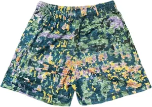 Mens Mesh Graphic Print Athletic Running Shorts Mens Fashion Quick-Dry Shorts for Basketball Workout