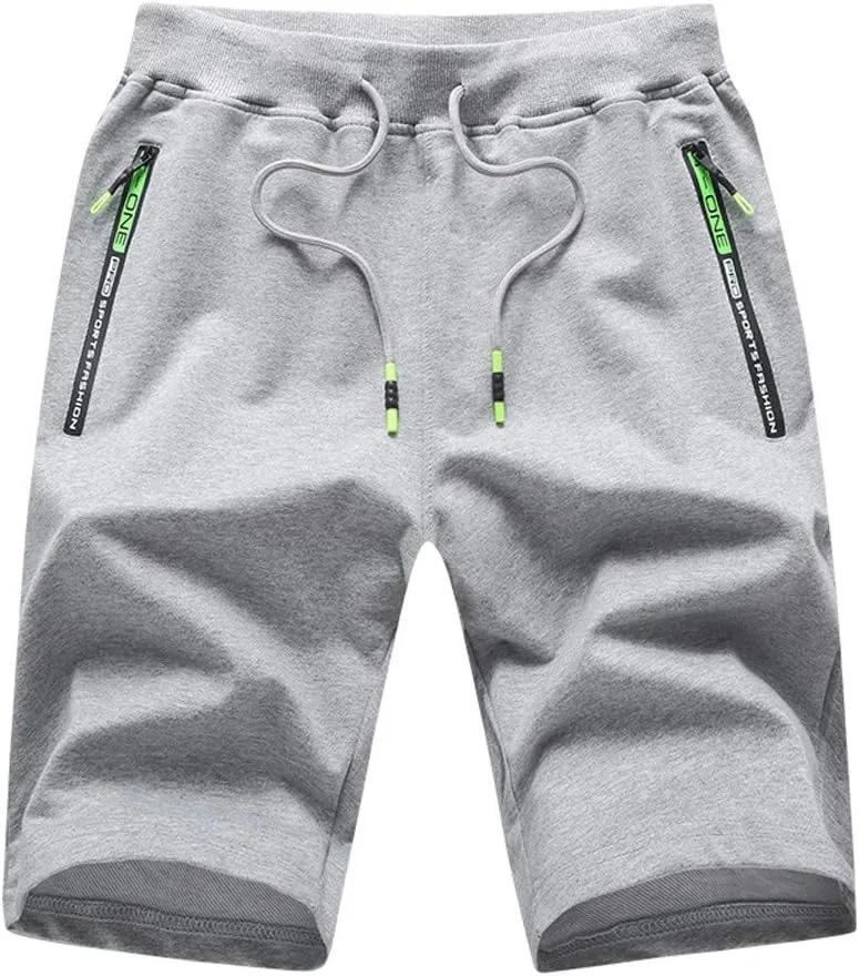 Mens Shorts Casual Men's Solid Lightweight Athletic Sport Running Shorts with Drawtring Workout Gym Shorts Training