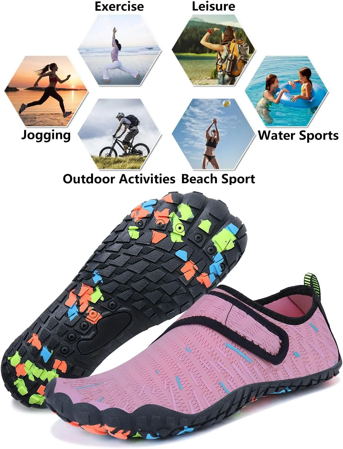 Mens Womens Water Shoes Sports Quick Dry Barefoot Athletic for Swim Diving Surf Aqua Pool Beach Yoga