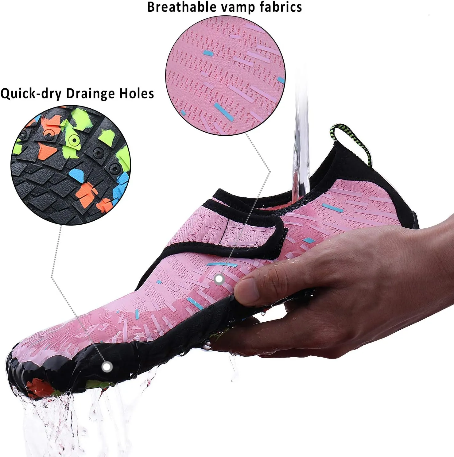 Mens Womens Water Shoes Sports Quick Dry Barefoot Athletic for Swim Diving Surf Aqua Pool Beach Yoga