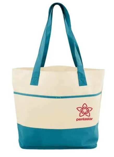 Mesh Bottom Beach Tote Bag