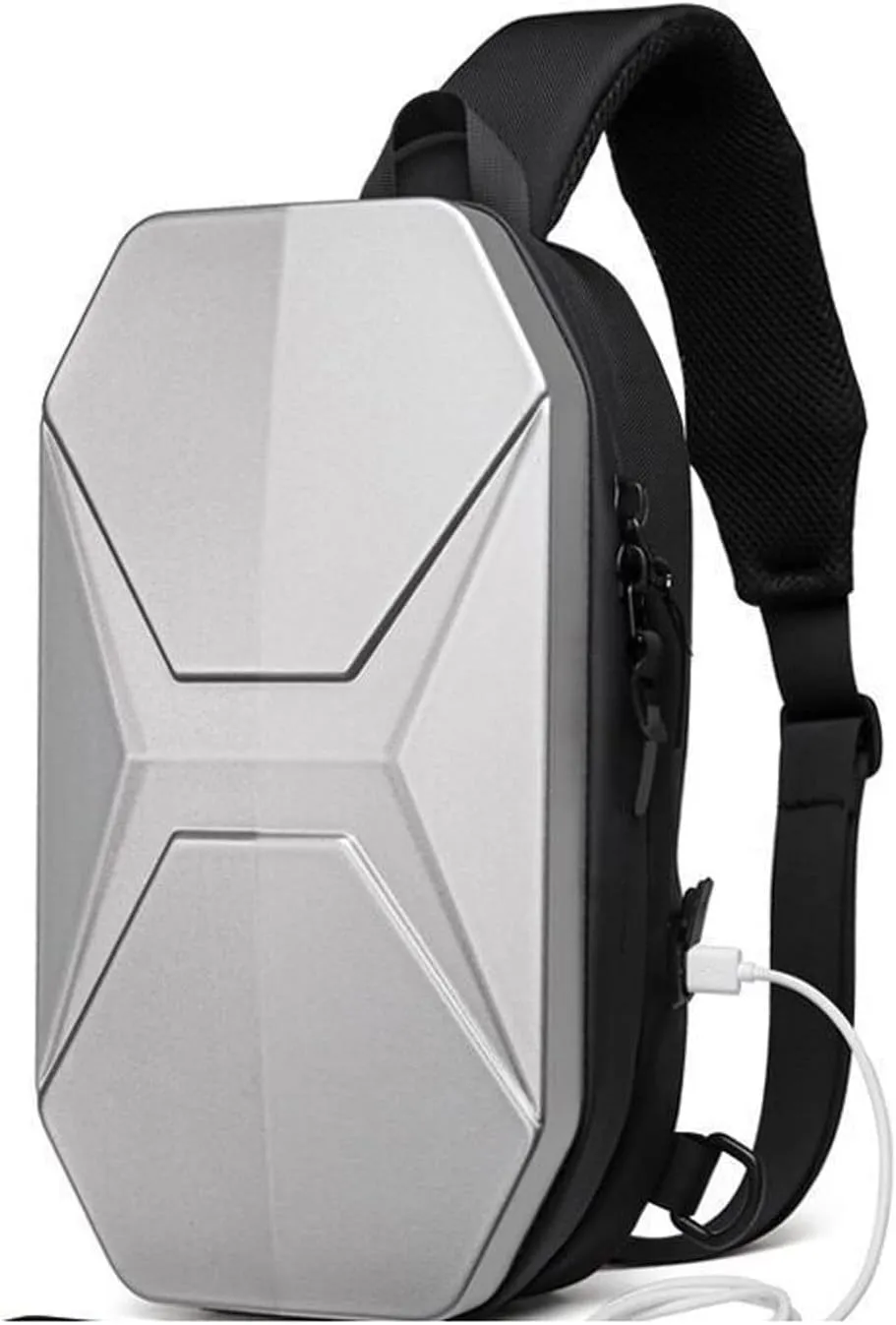 Messenger Bags Hard Shell Chest Bag Male Waterproof Shoulder Bags Men Short Trip Messenger Bag Charging Crossbody Bag