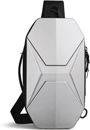 Messenger Bags Hard Shell Chest Bag Male Waterproof Shoulder Bags Men Short Trip Messenger Bag Charging Crossbody Bag
