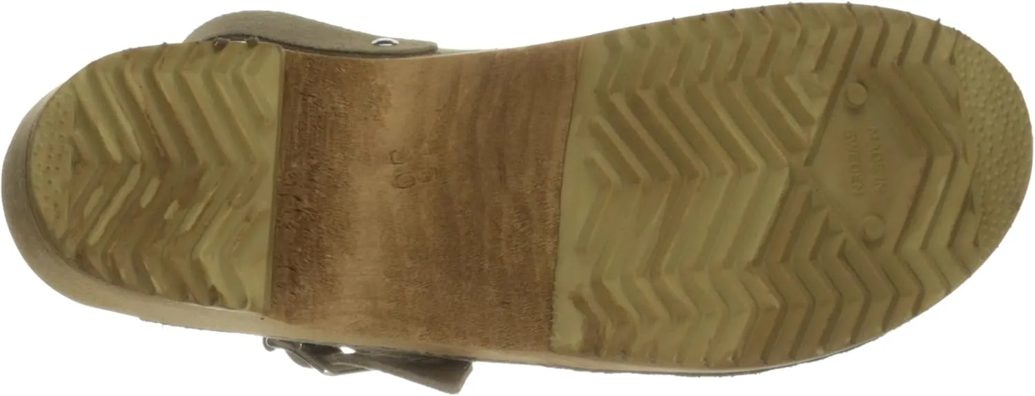 MIA Shoes Alma Womens Leather Clogs with Heels