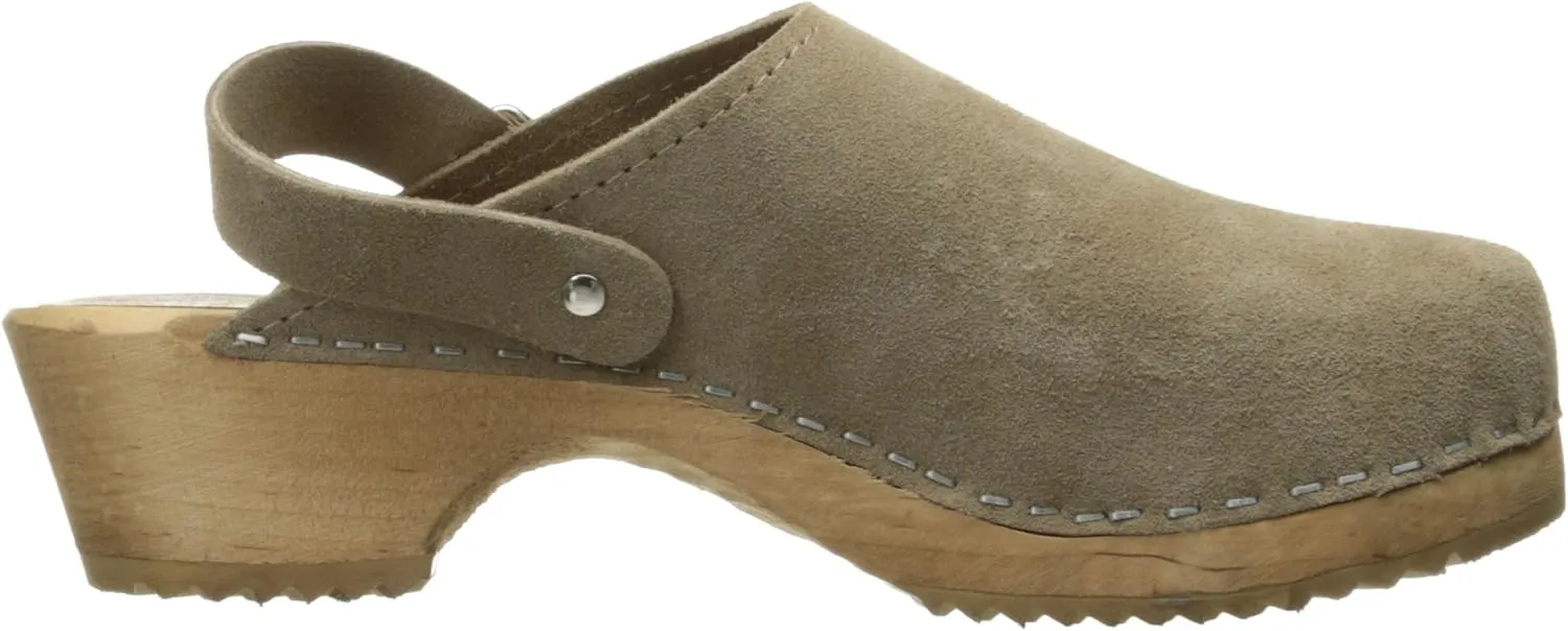 MIA Shoes Alma Womens Leather Clogs with Heels