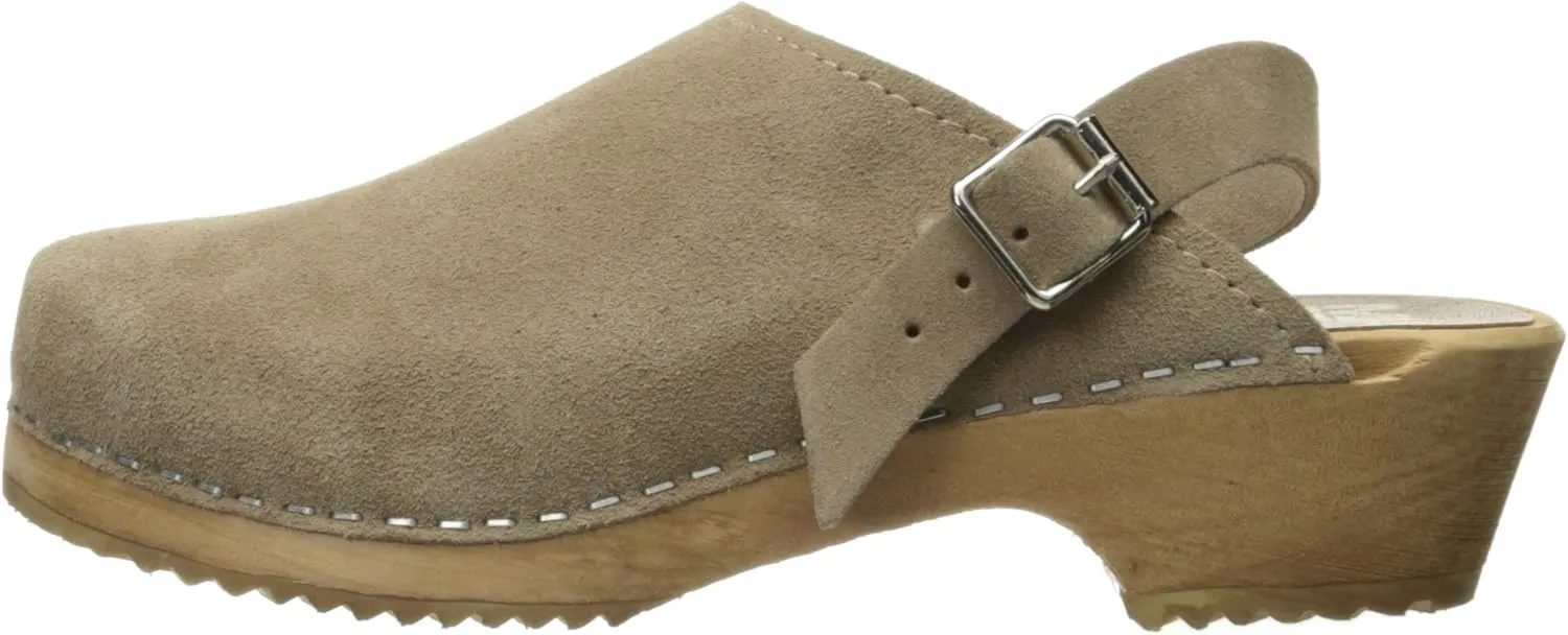 MIA Shoes Alma Womens Leather Clogs with Heels