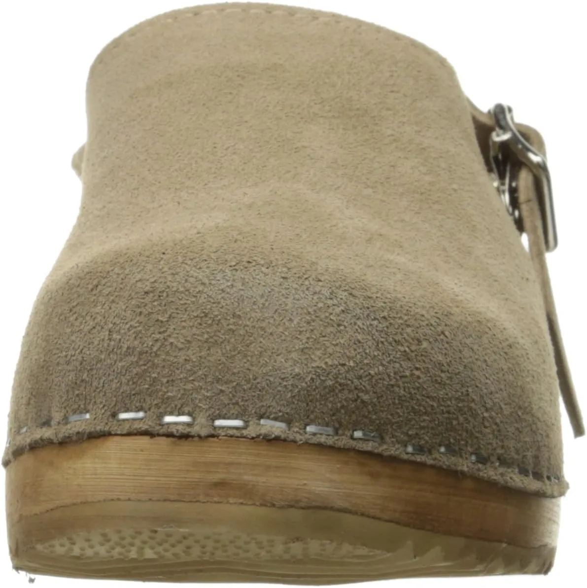 MIA Shoes Alma Womens Leather Clogs with Heels