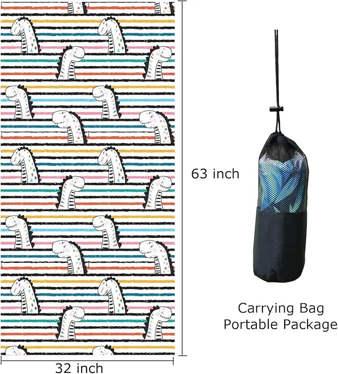 Microfiber Beach Towel, Extra Large 63"x32" Sand Free Beach Towel Super Lightweight Towels for Swimming Pool, Camping, Picnic, Yoga Gym Sports