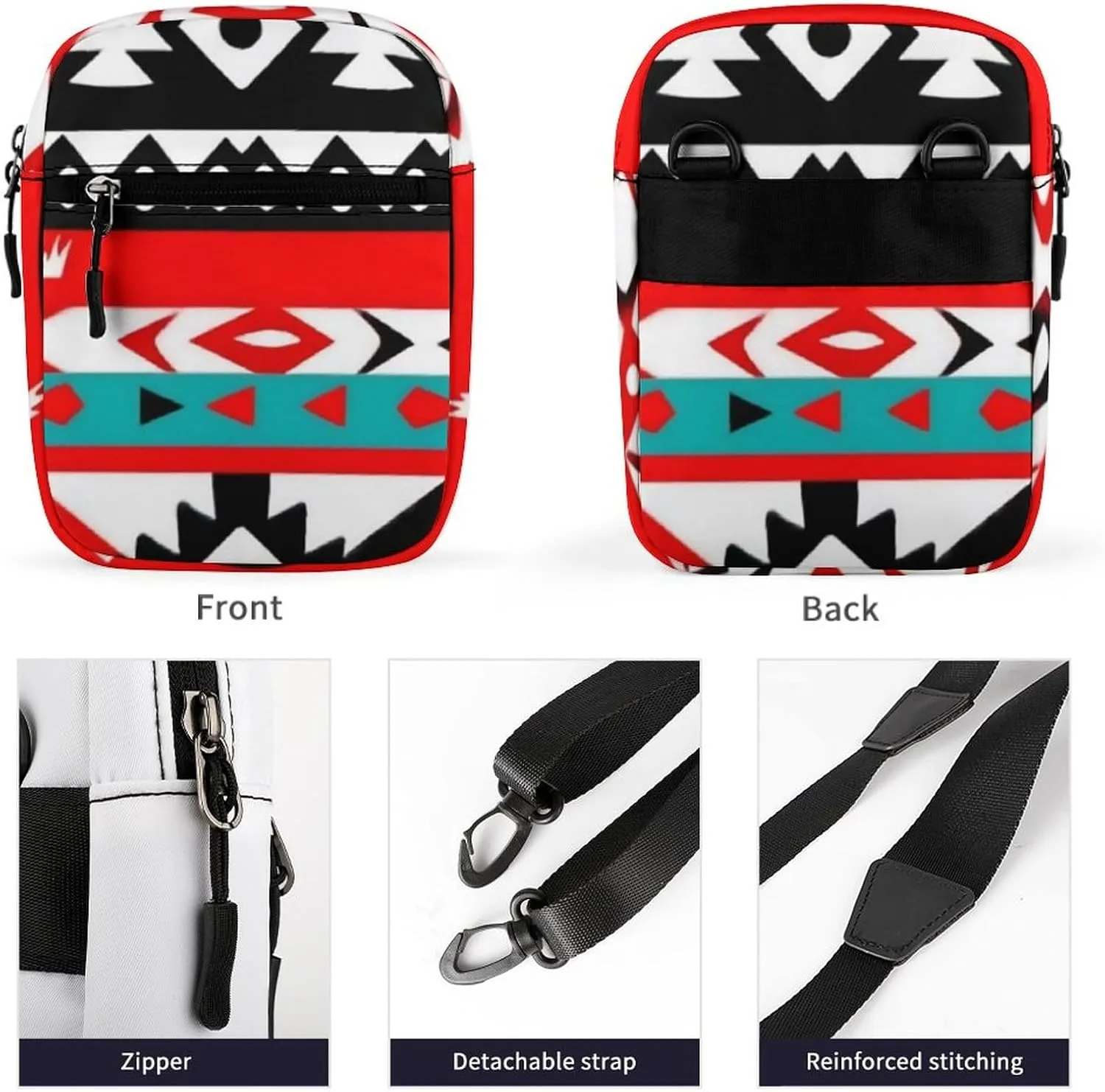Mini Crossbody Bag for Women, Waterproof Zipper Shoulder Bag Casual Cell Phone Purse Travel Pouch