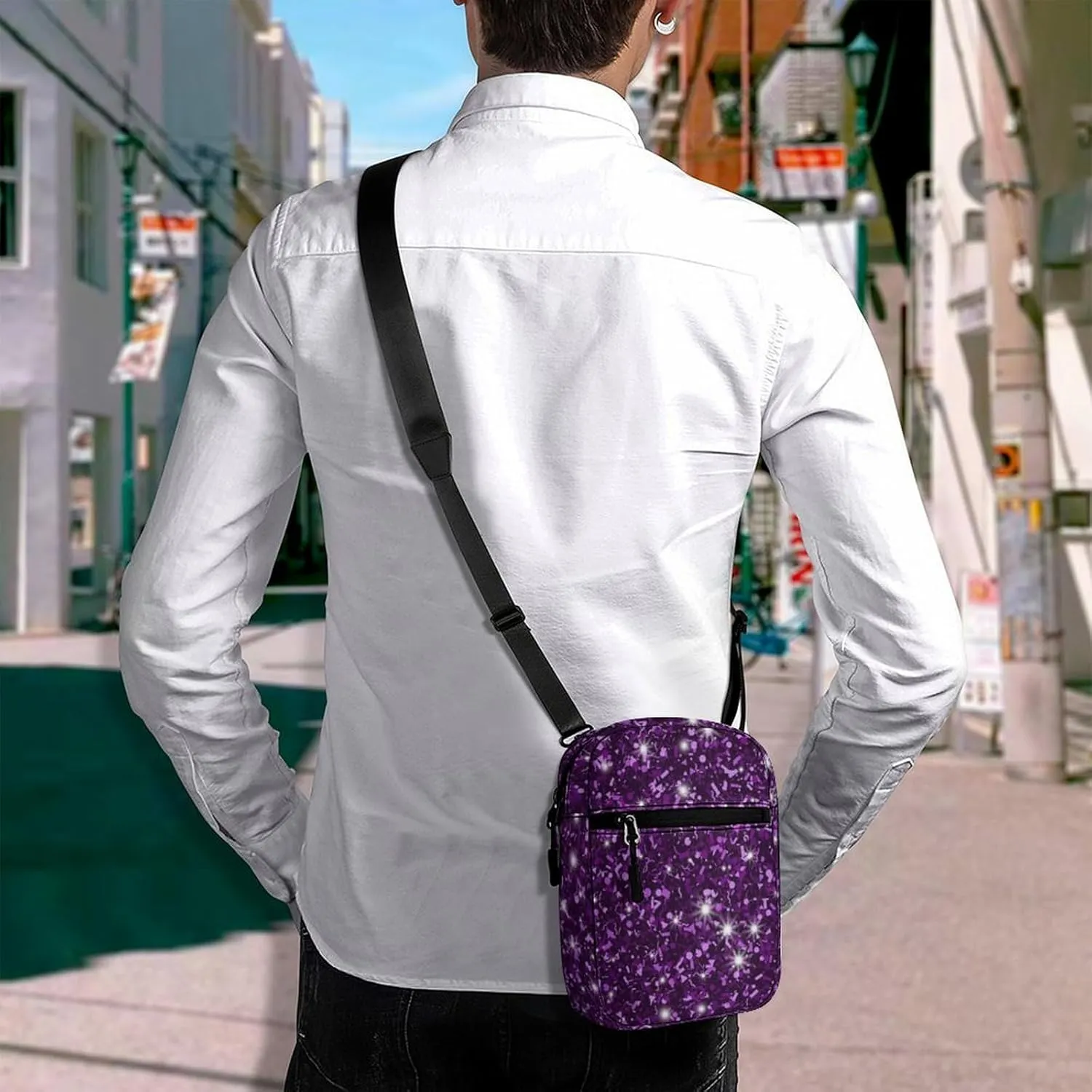 Mini Crossbody Bag for Women, Waterproof Zipper Shoulder Bag Casual Cell Phone Purse Travel Pouch