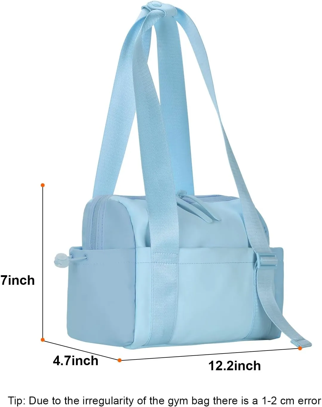 Mini Gym Bag for Women, Small Gym Bag Gym Tote Bag Waterproof Travel Duffel Bag with Wet Compartment, Cute Sports Bag Suitable for Traveling on Weekends (Blue)