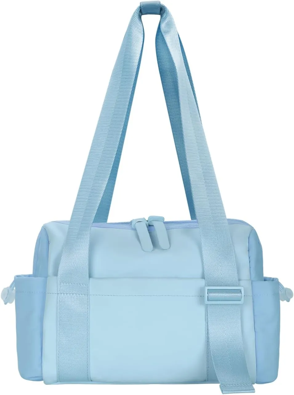 Mini Gym Bag for Women, Small Gym Bag Gym Tote Bag Waterproof Travel Duffel Bag with Wet Compartment, Cute Sports Bag Suitable for Traveling on Weekends (Blue)