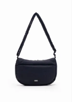 MINI POSH PUFFY CROSSBODY BAG IN JETBLACK