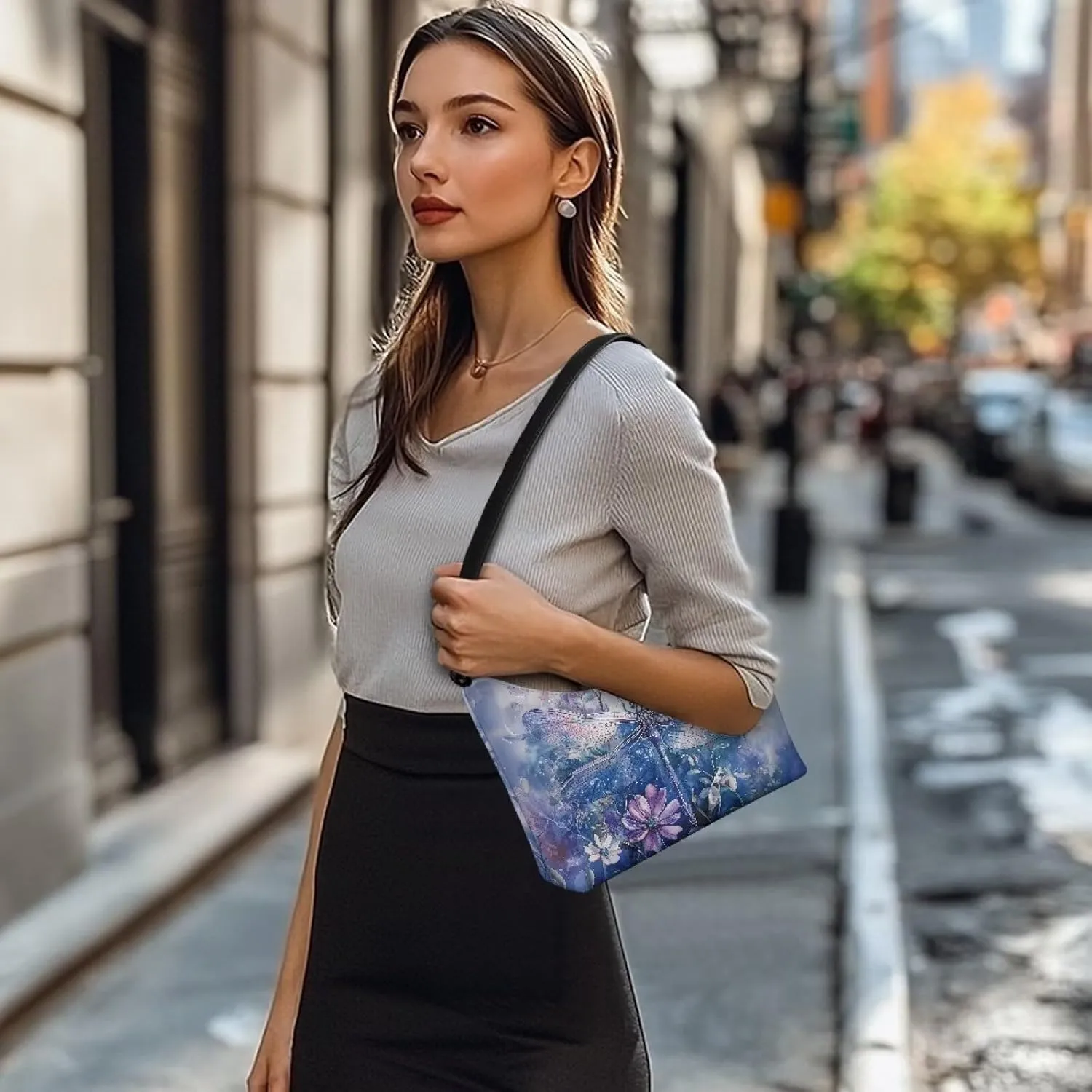 Mini Underarm Crossbody Bag for Women Leather for Dating Travel