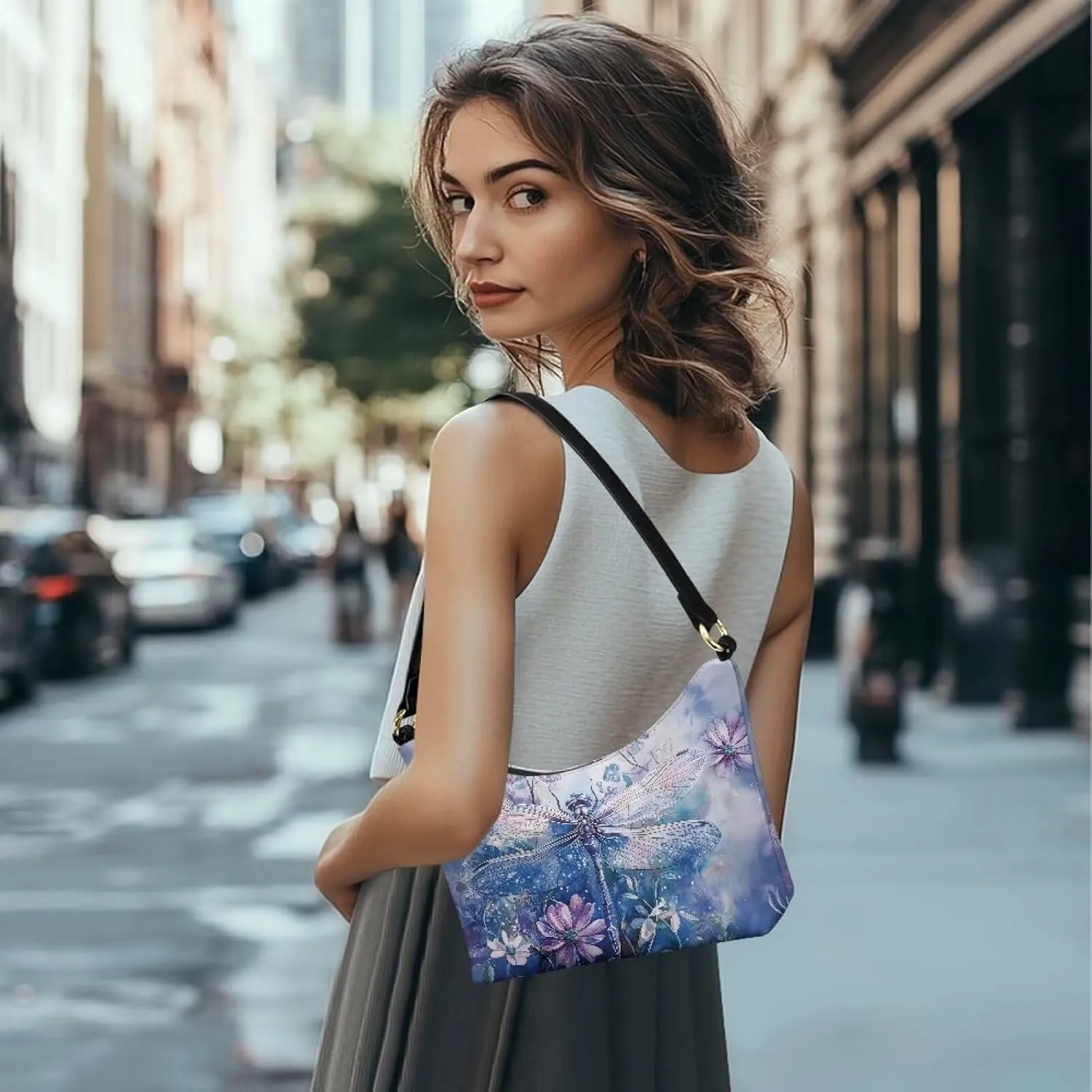 Mini Underarm Crossbody Bag for Women Leather for Dating Travel