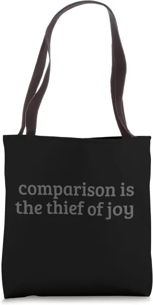 Minimal Gym Pump Cover Comparison is The Thief of Joy Tote Bag