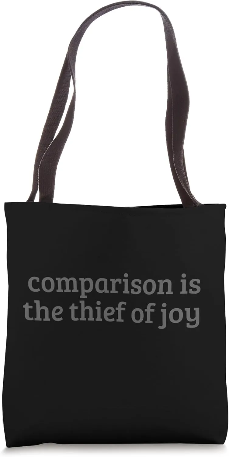 Minimal Gym Pump Cover Comparison is The Thief of Joy Tote Bag
