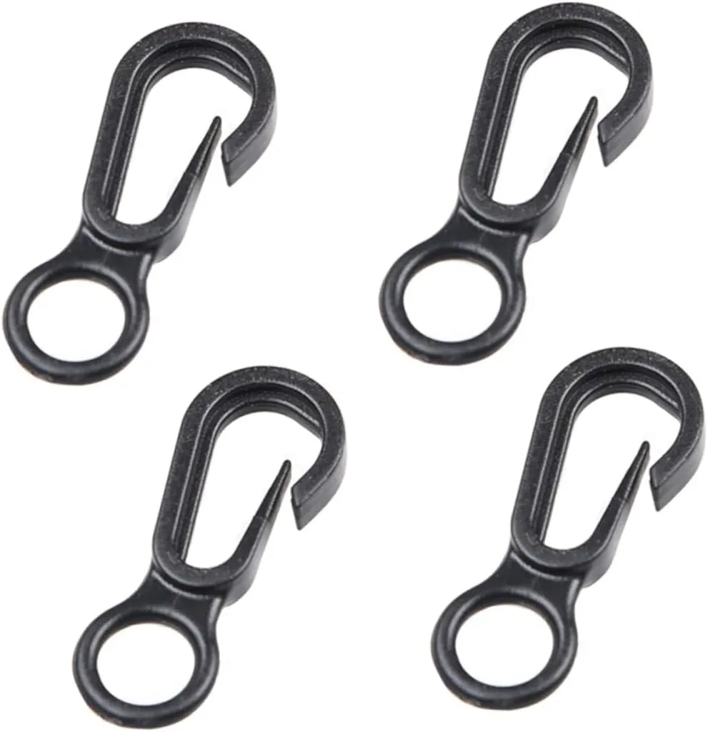 Mipcase 4Pcs U Shaped Aluminum Tent Stakes for Beach Snow Durable Pegs for Camping with Enhanced Holding Power Random Color Rope Included for Person Tents