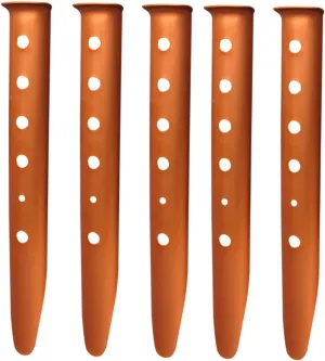 Mipcase 6Pcs U Shaped Aluminum Tent Stakes Durable Pegs for Beach Snowfield Camping High Strength Aging Easy Removal for Secure Anchoring Loose Snow