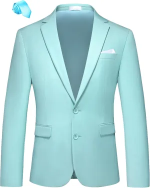 MOGU Men's Slim Fit Sport Coat Blazer Casual Formal Suit Jacket for Party Business Wedding Prom and Homecoming