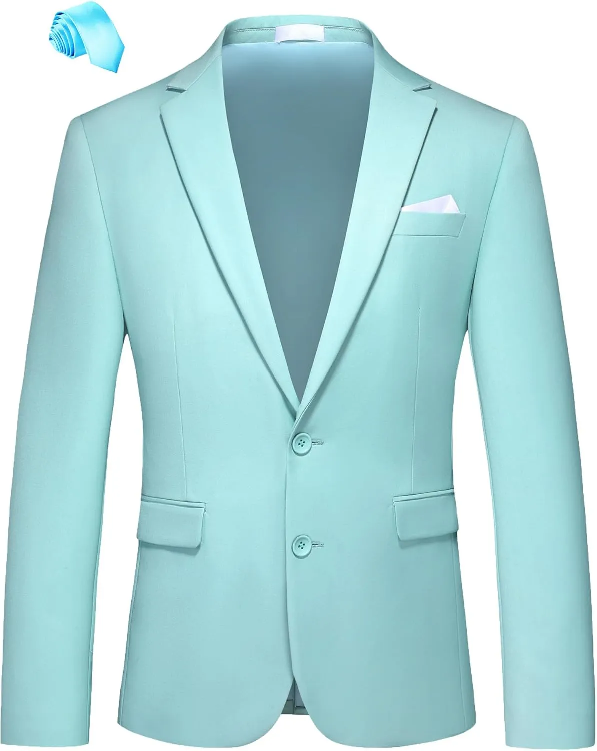 MOGU Men's Slim Fit Sport Coat Blazer Casual Formal Suit Jacket for Party Business Wedding Prom and Homecoming