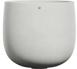 Mondo Large Planter – Sand Stone Finish – Fiberglass Indoor/Outdoor and Weather-Resistant Round Planter (39.4" D x 40" H Exterior, 37.8" D x 39.4" H Interior)