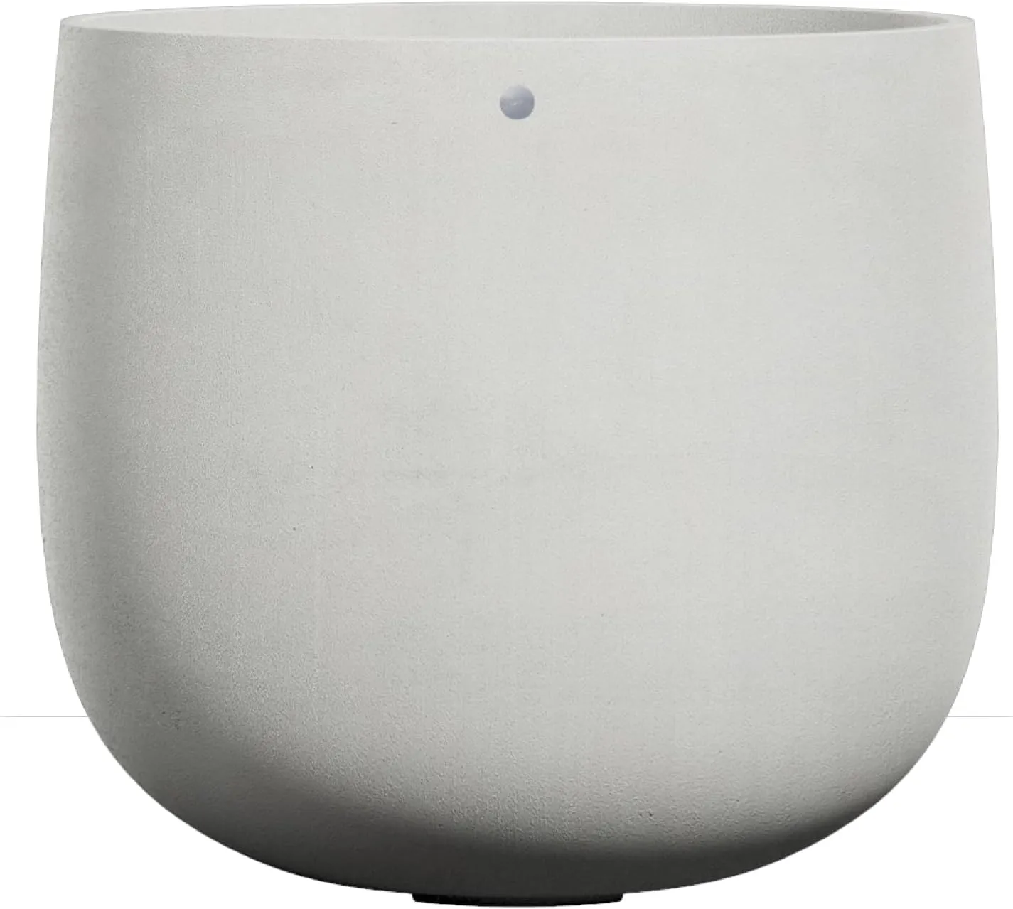 Mondo Large Planter – Sand Stone Finish – Fiberglass Indoor/Outdoor and Weather-Resistant Round Planter (39.4" D x 40" H Exterior, 37.8" D x 39.4" H Interior)