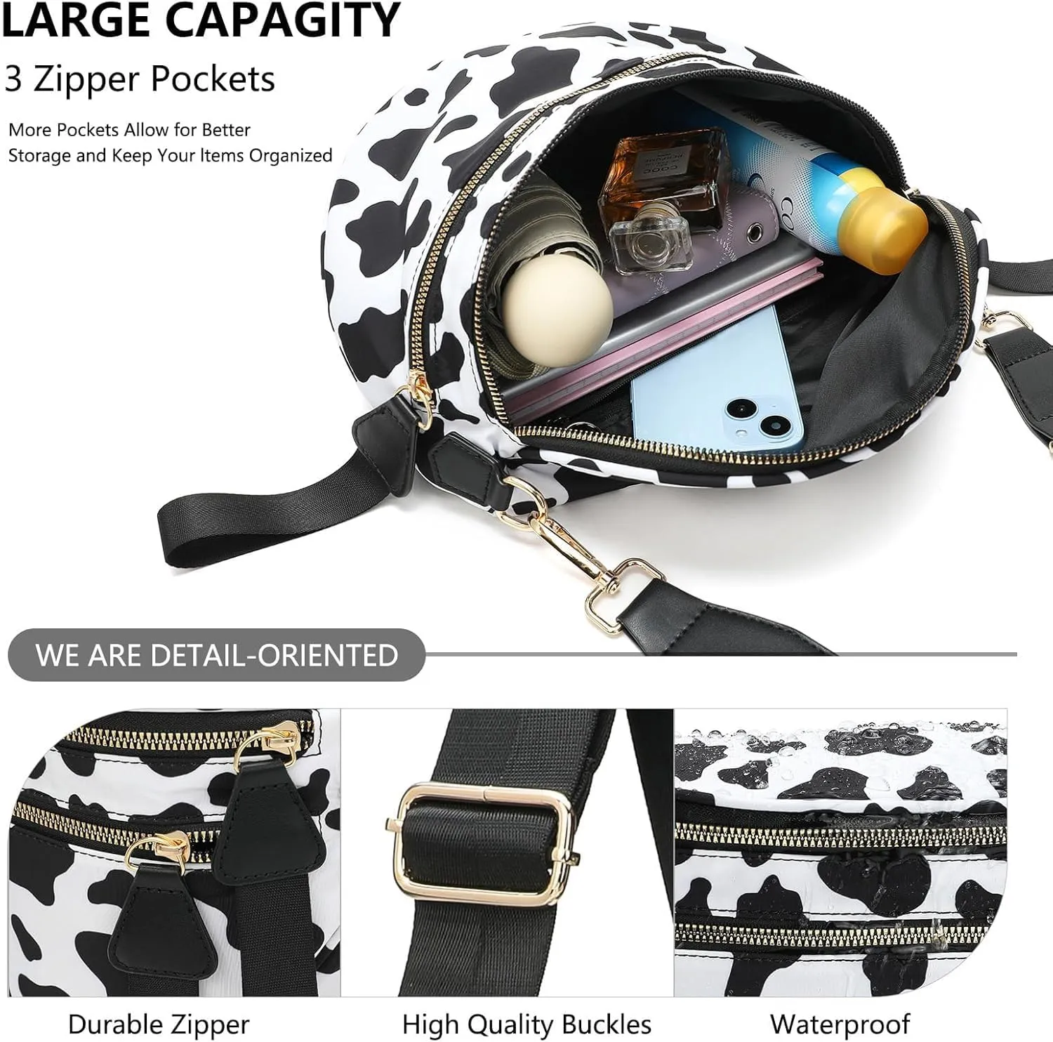 Mosaic Bum Sling Bag Checkered Bum Bag Crossbody Nylon Bum Bags for Women Crossbody Checkereds Purse