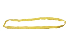 Mytee Products 12 ft Yellow Polyester Endless Round Sling 8400 LBS Vertical Capacity | 6700 LBS Choker | 16800 LBS Basket | Heavy Duty Endless Sling for Wrecker Recovery, Lifting & Towing