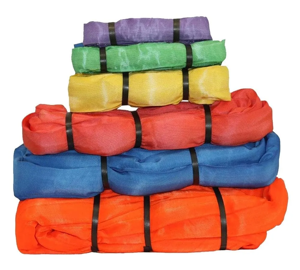 Mytee Products 12 ft Yellow Polyester Endless Round Sling 8400 LBS Vertical Capacity | 6700 LBS Choker | 16800 LBS Basket | Heavy Duty Endless Sling for Wrecker Recovery, Lifting & Towing