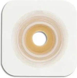 Natura® Stomahesive® Skin Barrier, 4.5" x 4.5" (11.5cm x 11.5cm) White, Moldable Stoma Opening 7/8" - 1-1/4" (22mm - 33mm), Flange 1-3/4" (45mm) - Box of 10