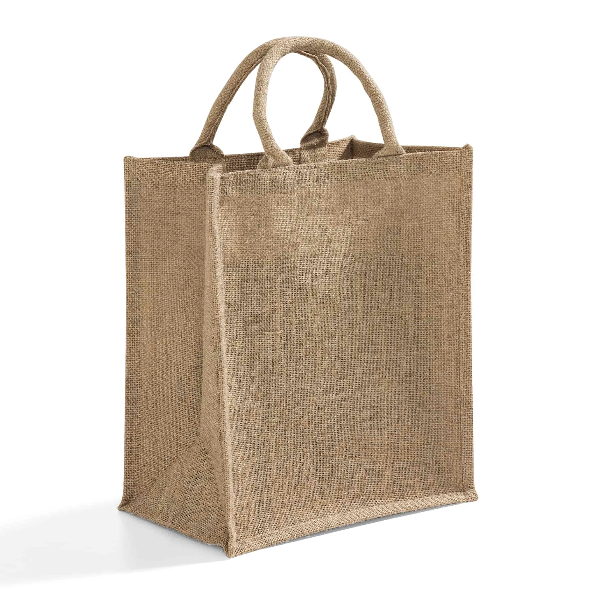 Natural Jute Wine Bags / Burlap Wine Tote Bags with Removable Dividers